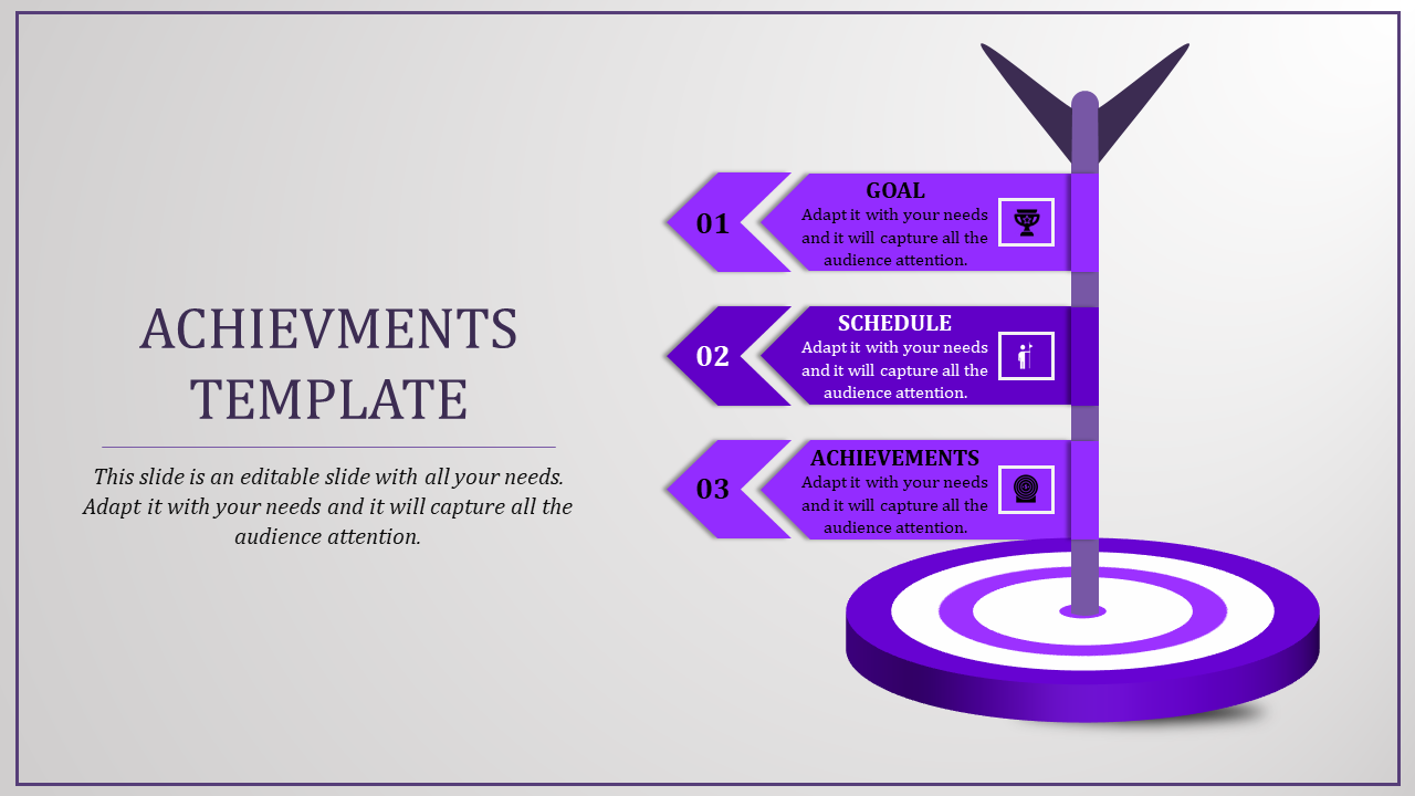Achievement PowerPoint Presentation for PPT and Google Slides